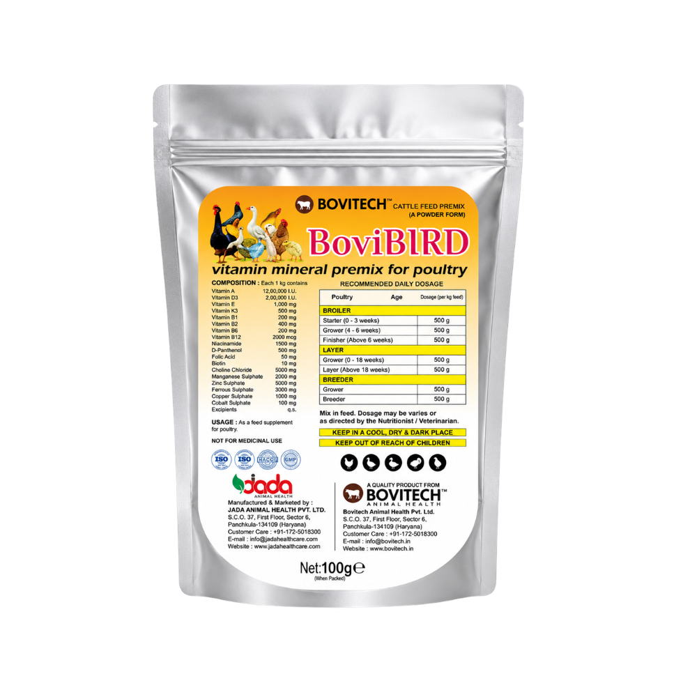 BoviBIRD 100g – Premium Vitamin & Mineral Supplement for Poultry, Pigeons & Ornamental Birds